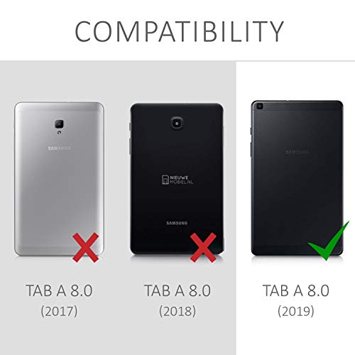 kwmobile-Carcasa-Compatible-con-Samsung-Galaxy-Tab-A-80-2019-Funda-Tablet-de-plastico-TPU-Estuche-en-AzulTransparente