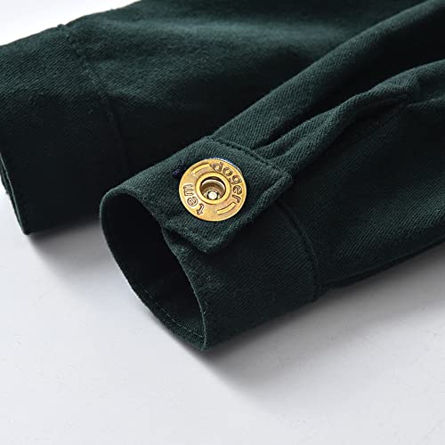 Toddler Baby Boy Girl Denim Trucker Jacket Button Down Long Sleeve Solid Color Coat Kid Winter Comfy Outwear4