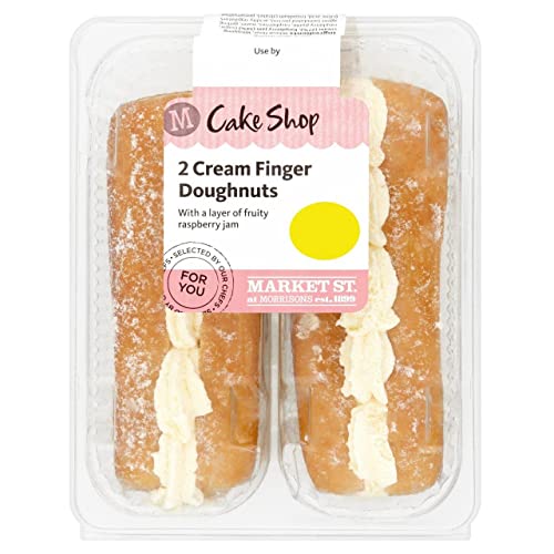 Morrisons Jam & Cream Doughnut 2 Pack Sweet Treat