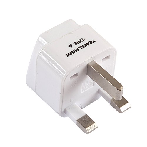 2 Pack UK Travel Adapter for Type G Plug - Works with Electrical Outlets in United Kingdom, Hong Kong, Ireland, Great Britain, Scotland, England, London, Dublin & More2
