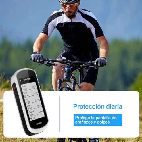 Beukei Protector de Pantalla Compatible con Garmin Edge Explore 2, 3 Piezas pantalla vidrio, [Cristal Dureza 9H] [Anti-Rayaduras] cristal