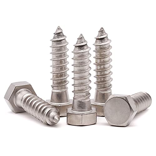 Tornillos hexagonales 5/16 x 1 RoyceMart acero inoxidable 304 rosca completa 4