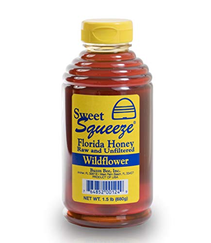 Buzzn Bee Raw Florida Honey - Unpasteurized and Unfiltered (Wildflower)