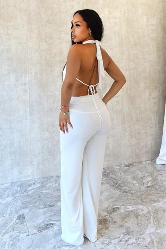 Party Outfits for Women Sexy 2 Piece Stretchy Halter Neck Backless Sexy Club Outfits for Women Clubwear 20252