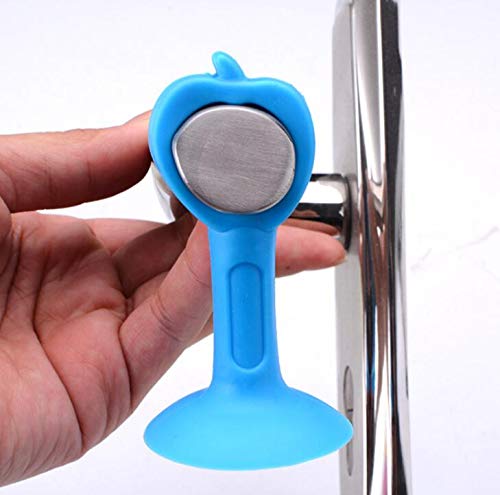 Miniatura 8 de WOIWO 5 Uds. Versión extendida de silicona para puerta de succión, mango no perforante, almohadilla anticolisión, tapón de puerta de plástico,