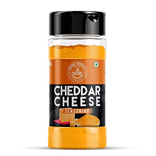 Artha Natural - Cheddar Cheese Seasoning Powder (Best for Make Delicious Cheese-Flavoured, Pop-Corn, Pizza, Pasta, French Friese etc) - 100gm