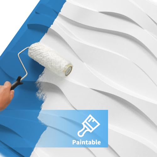 Image of Art3d Decorative 3D Wall Panel, 32 Sq.FT PVC Interior Wall Decor for Living Room, Bedroom, Lobby, Office, Shopping Mall, White