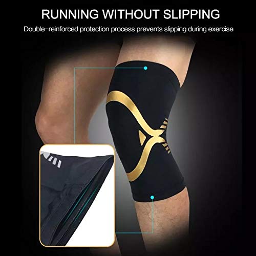 Rodilleras deportivas de compresión para atletismo mangas de protección elásticas 5