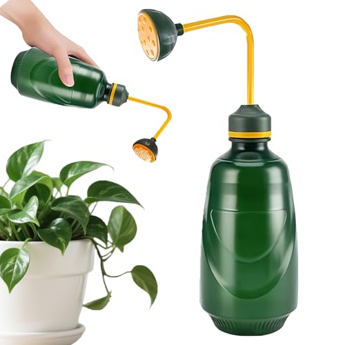 SilverChry Bonsai, annaffiatoio per fiori, irrigatore morbido, irrigazione delicata, doccetta per piante, 450 ml, innaffiatoio per fiori, spray morbido (verde)