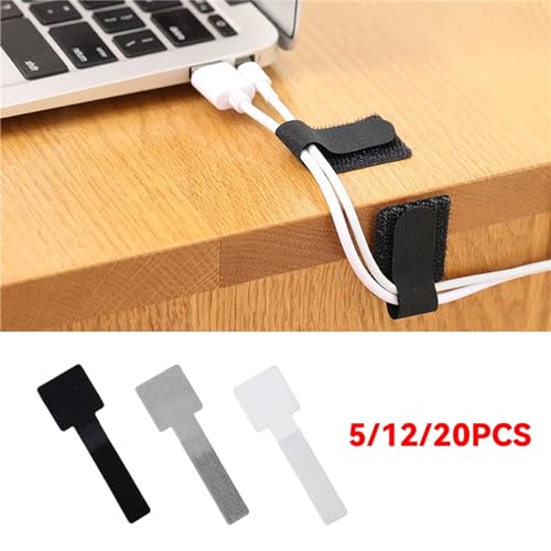 Pack de 10 Correas Auto Adhesivas Reutilizables para Organizar Cables miniatura 2