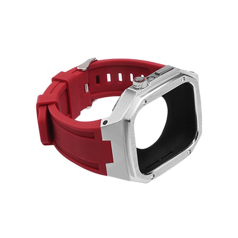 Kit de modificación para Apple Watch 45mm 41mm y correa de repuesto premium