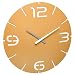 Produktbild TFA Dostmann Contour Design-Funkuhr, 60.3536.07, Wanduhr mit Funk, mit Ziffern und Stundenmarkierung, gelb, 350 x (H) 35 mm