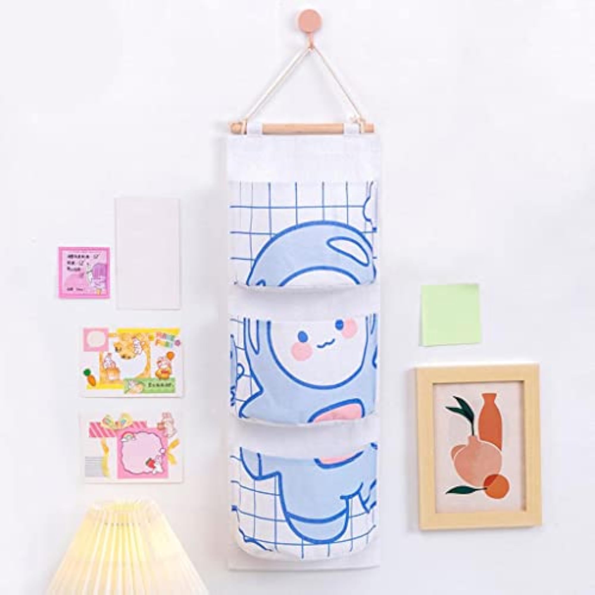 Wall Hanging Storage Bag 3 Pockets Organizer for Home