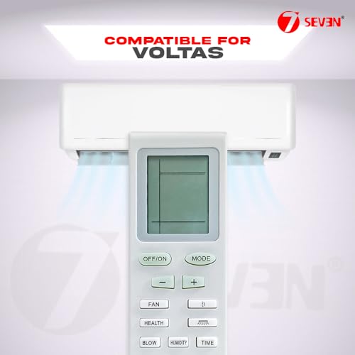 Image of 7SEVEN Compatible Air Conditioner remotes for Original Voltas AC Remote Control Suitable for 1 1.5 2 ton Split or Window ac - Match Exactly with Old Model 18 Remote for Better Performance