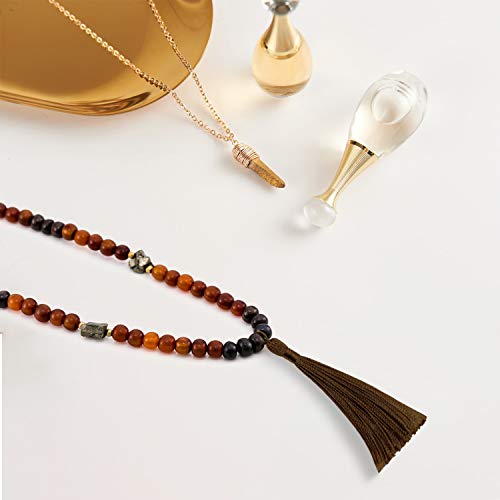 Image of VAPKER 100 Dark Chocolate Tassels 13cm /5-Inch Silky Handmade Soft Tassels with 2-Inch Cord Loop for DIY Projects, Bookmarks, Jewelry Making
