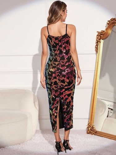 Image of Figdaw Glitter Mesh Bodycon Dress for Women Beach Vacations Birthday,Bachelorette Party