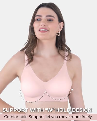 Image of Tweens Seamless Bonded Lightly Padded Invisibra for Women, Full Coverage, Elastic-Free Design, Invisible Fit, Polyamide Fabric | Pack of 1 |