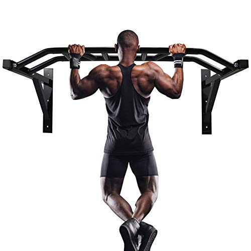 Jandecfit Wall Mount Pull-Up Bar Multi-Grip Chin-Up Station,Strength Training Pull-Up Bars for Home Gym Strength Training Equipment,Pull-ups and Some Upper Limb Muscle Training Set Support to 440Lbs
