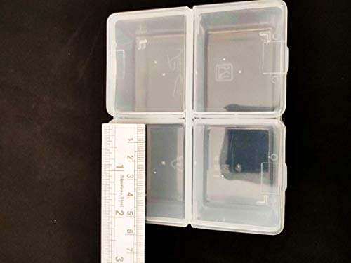 Image of Teraiya's 4 in 1 (with 4 Lid) Small Plastic Boxes for Storage of Multipurpose Things (Small - 11.5 cm l* 9.5cm b * h 3.5 cm) 1 piece