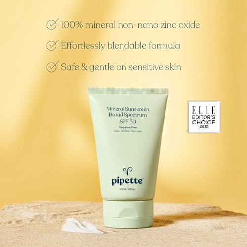 Image of Pipette 100% Mineral Sunscreen Lotion + Stick Duo, Clean, Broad Spectrum with Non-Nano Zinc Oxide, UVB /UVA Sun Protection for Kids & Sensitive Skin, Hypoallergenic, Non-Toxic