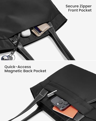 Image of tomtoc Laptop Tote Bag for Women, 13-16 Inch Water-resistant Laptop Work Tote with Device Compartment, 10L-18L Shoulder Bag