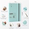 CAGIE A5 Binder 6 Ring Notebook with Dividers Refillable Planner Binder with Pockets, Refill Paper Include Planning Square Ruled and Dotted Pages, 6.89 x 9.25 In, (Blue, A5 Daily&Dot Page)