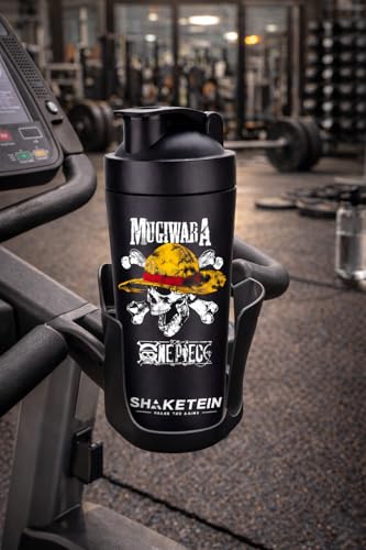 Image of Stainless Steel Gym Shaker Bottle 750ml | Leak Proof Protein Mixer Shaker | BPA Free | Metal Sports Water Bottle for Gym, Workout & Fitness (Anime-28-BLACK)