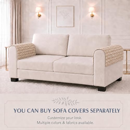 Image of STITCHNEST 'Nomad Weave Collection' Sofa Armrest Cover | Elegant Jacquard Fabric, Washable & Durable for Modern Living (18 x 22 Inches) 28