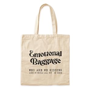 Emotional Baggage Aesthetic Tote Bag for Men and Women | Shoulder Handbags for Travelling & Daily Use