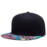 So'each Unisex 3D Galaxy Aztec Print Flatbill Visor Snapback Baseball Hat Neon Sign