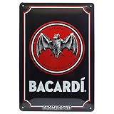 bacardi schild BACARDI GESCHENK: für Rum-Liebhaber, besonders hochwertiger und farbenfroher Druck in 1A Qualität