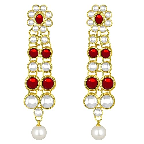 Image of Peora Anuskha Sharma Inspired Kundan Necklace & Jewelry Set Gift For Women
