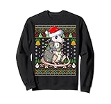 Photo Gallery divertente opossum lover xmas santa hat opossum brutto natale felpa Photo Gallery divertente opossum lover xmas santa hat opossum brutto natale felpa