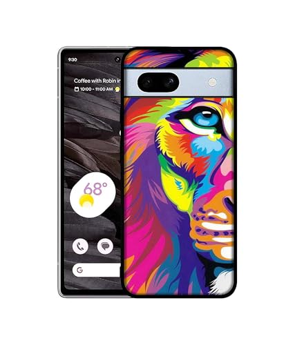 Image of Lion Design Premium 2D Printed Metal Back Case Cover for Google Pixel 7A 5G
