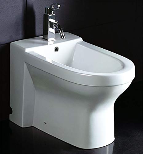 Eago Ja1010 Ceramic Bathroom Bidet With Elongated Seat, White #TOP5