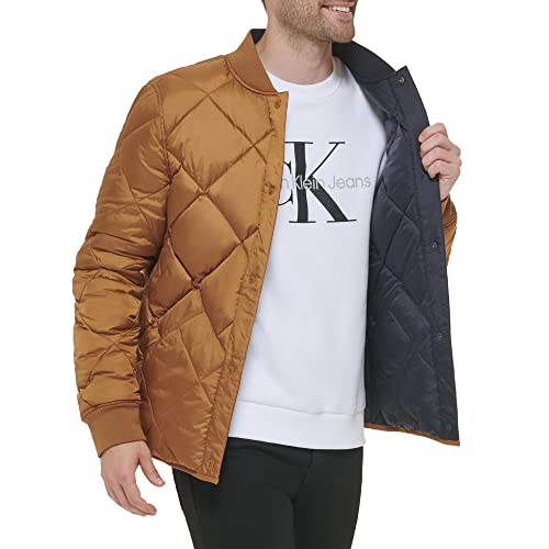 Image of Calvin Klein Men's Reversible Diamond Quilted Jacket