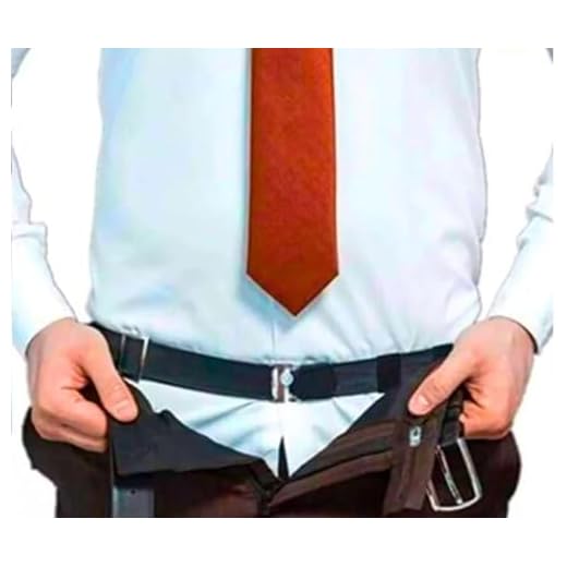 Cinto Segura Camisa Social Elastico Prendedor Cinta Unissex