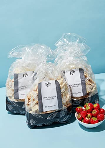 KoRo - Witte gebroken chocolade met aardbeiencrisp 5 x 1 kg - Image 3