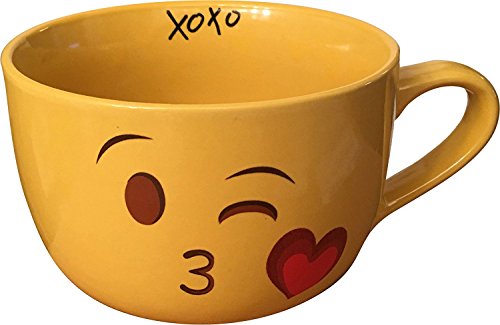Emoji Kiss Wink Face Coffee Mug XL