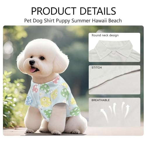 Camisa para perro pequeña con estampado Daisy Easter Egg miniatura 6
