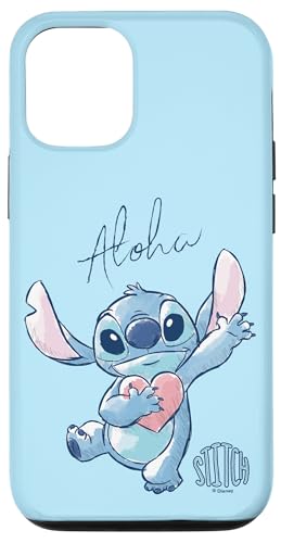 Disney Lilo & Stitch Aloha Cute Heartwarming Sketch Logo Case for iPhone 12/12 Pro