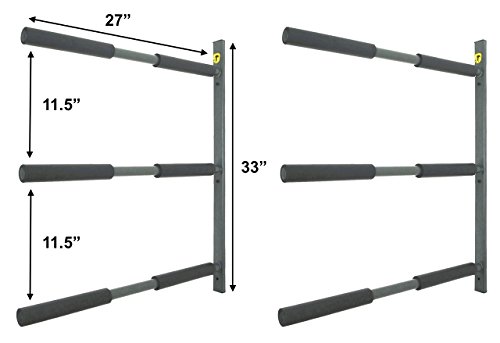 StoreYourBoard SUP Rack, 3 Paddleboard Wall Storage - Thumbnail 4
