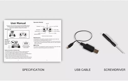 Miniatura 8 de BOPTU Robot Toys, Rechargeable Robot Toy with Remote Control, Music, LED Eyes, Dance Moves, Flexible Head and Arms, Smart Sensing for Kids Boys Girls