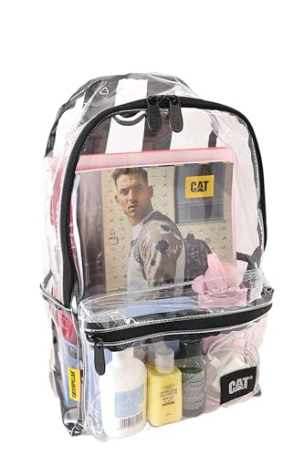 Caterpillar Clear Backpack, Transparent Design, Transparent backpack, See Through Backpack