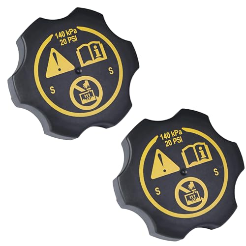 Paquete de 2 tapas de depósito de refrigerante, repuesto 13502353 para Chevy 2000-2022, para GMC, para Buick, para Cadillac - Compatible con Silverado Sierra Equinox Escalade