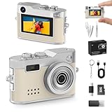 Mini Keychain Camera, 1080P & 2MP Retro Aesthetic, 32GB Memory, Pocket-Sized Vintage Camera, Bag Charm, Birthday Gift