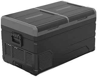 YY 95L Sprężarka Kemping Piknik Outdoor Car Lodówka Deep Zamrażarka Lodowa Chłodnica Box ACDC12V24V Przenośny mini lodówka do podróży (Color Name : Gray)