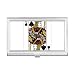 Playing Cards Spade J Pattern Business Card Holder Case Pocket Box Wallet