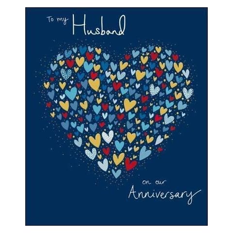 Woodmansterne Anniversary Card for Husband Cover