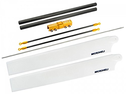 MICROHELI Carbon Tail Boom w/ 150mm Main Blade Combo (Gold) - Blade 130X